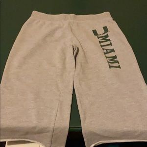 University of Miami Crop Sweatpants